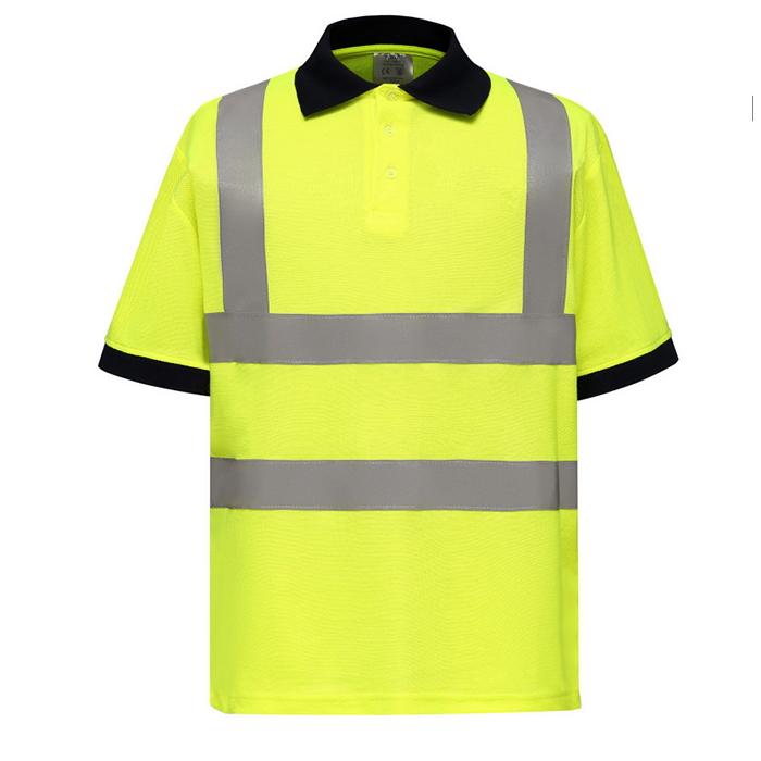 Safety Polo Shirt with Reflective Stripes | globalbrandpromo.com